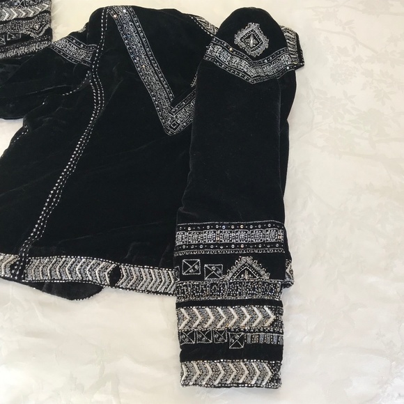 NWT Peter Nygard Iconic Collection Handcrafted Black & Silver Missy’s Jacket - Picture 8 of 16